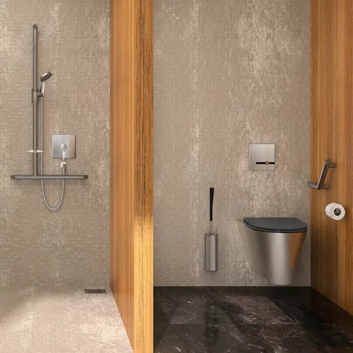 A Delabie 102839 Slimline WC-ülőke és fedél ultra-vékony és ergonomikus kialakításának, könnyű tisztíthatóságának és tartós minőségű anyagának köszönhetően nem csak elegáns é