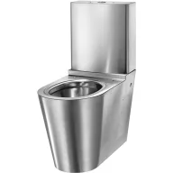   DELABIE vandálbiztos monoblokkos WC öblítőtartállyal, álló, 1,5mm r.m. acél, selyem, DEL110390