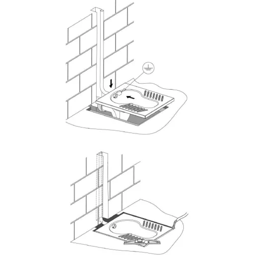 Pottyantós WC csésze XS - Török WC XS, kompakt kialakítás szűkös helyekre, r.m. acél, 1,2 mm falvastagság
