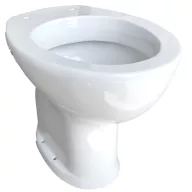   Álló, alsó kifolyású, magasított, kivágás nélküli, akadálymentes WC-csésze