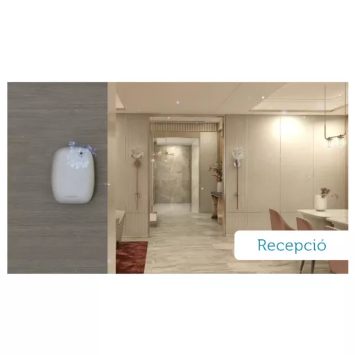 Recepciók választása a SensaMist légfrissítő készüléke.