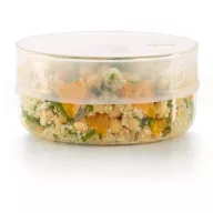   Lékué Reusable Stretch Lid 150-180mm között nyújható sztreccs fedő, újrahasználható, szagmentesen záródó, platina szilikon, áttetsző - 882043