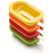   Lékué Stackable Big Ice Lolly Moulds Set of 4 nagy méretű jégkrém készítő forma 4db-os szett - formák szagzáró fedelekkel és pálcikákkal, egymásra rakható, műanyag, többszínű - 882180
