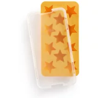   Lékué Star Ice Cube Tray with Lid csillag alakú jégkockatartó forma szagzáró fedéllel, 11db, műanyag, sárga - 882425