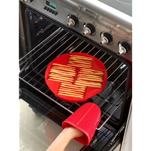 Lékué Breadstick Mould grissini sütőforma, 30db-hoz, tapadásmentes, platina szilikon, barna - 882746