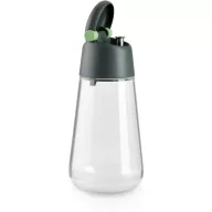   Lékué Oil Dispenser üveg olajadagoló, 0,4L, öntésszabályozó rendszer, beépített fedéllel, cseppmentes, műanyag, színtelen/szürke - 883248