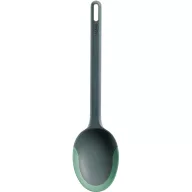   Lékué Non-Scratch Serving Spoon karcmentes tálalókanál platina szilikon peremmel, akasztóval, hőálló, műanyag, zöld - 883545