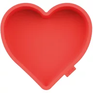   Lékué Silicone Heart-Shaped Cake Mould szív alakú tortaforma, tapadásmentes, platina szilikon, piros - 884504