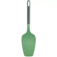   Lékué Non-Scratch Omelets and Crêpes Spatula karcmentes széles omlett- és palacsintafordító spatula, rugalmas kialakítás, akasztóval, hőálló, műanyag, zöld - 887208