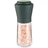   Lékué Salt and Pepper Mill üveg só és borsőrlő fűszermalom állítható finomságú, kopásálló kerámia örlőfejjel, üveg tartály, szürke - 887222