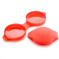   Lékué Microwave Spanish Omelette spanyol omlettkészítő mikrohullámú sütőbe, platina szilikon, piros - 887925