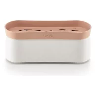   Lékué Microwave Quick Pasta Cooker gyors tésztafőző edény mikrohullámú sütőbe, 1,5L, szűrős fedővel, hőálló, műanyag, terrakotta - 888083