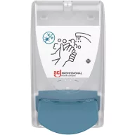   SCJP Proline Cleanse Antimicrobial fertőtlenítő habszappan adagoló nyomógombos OxyBAC és OxyBAC EXTRA antimikrobiális kézmosó patronokhoz, manuális, 1L, ABS műanyag, színtelen/türkizkék