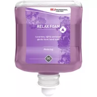  SCJP Relax Foam habszappan illóolajokat tartalmazó relaxáló illattal - cédrusfa és pacsuli, lila, Proline manuális adagolóhoz, 1L patron