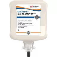   SCJP Stokoderm Sun Protect 50 Pure napvédő krém, 50 faktoros, UVA - UVB napsugárzás és UVC ívhegesztési sugárzás ellen, Proline manuális adagolóhoz, 1L patron