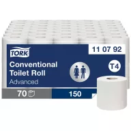   TORK Premium kistekercses WC papír, fehér, 3réteg, 19,35m, T4, 150 lap/tekercs, 10 tekercs/csomag, 7 csomag/zsugor