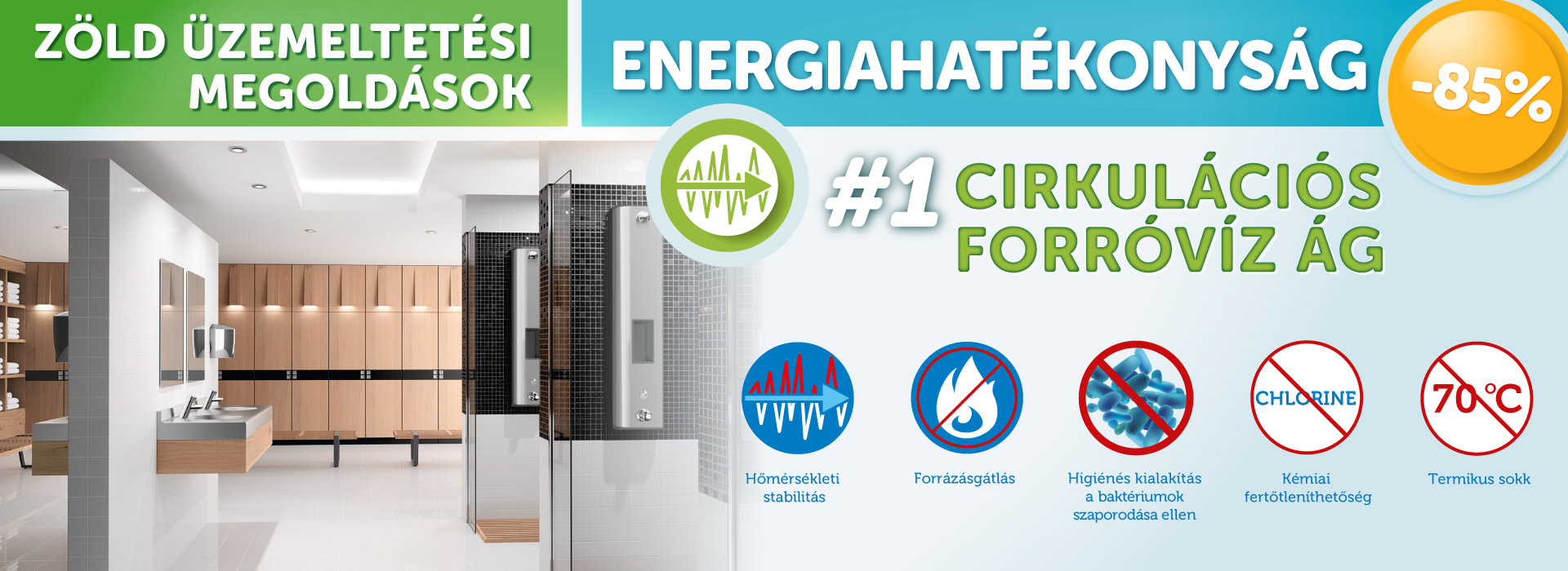 Energiahatékonyság cirkulációs forróvíz ág segítségével Energiahatékonyság cirkulációs forróvíz ág segítségével