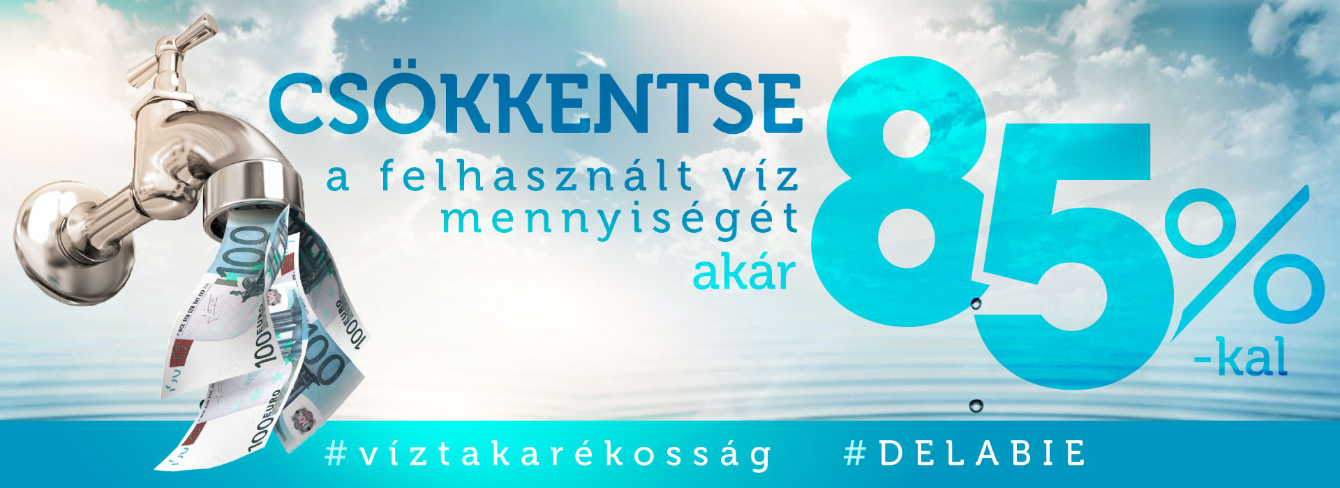Akár 90%-os víztakarékosság érhető el DELABIE termékeinkkel