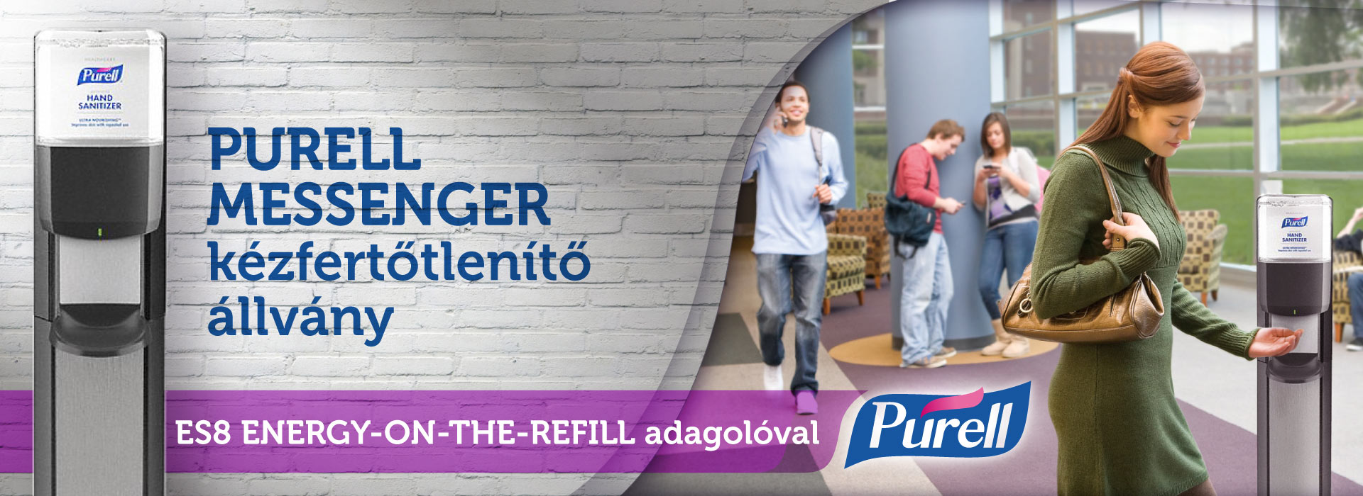 PURELL MESSENGER kézfertőtlenítő állvány