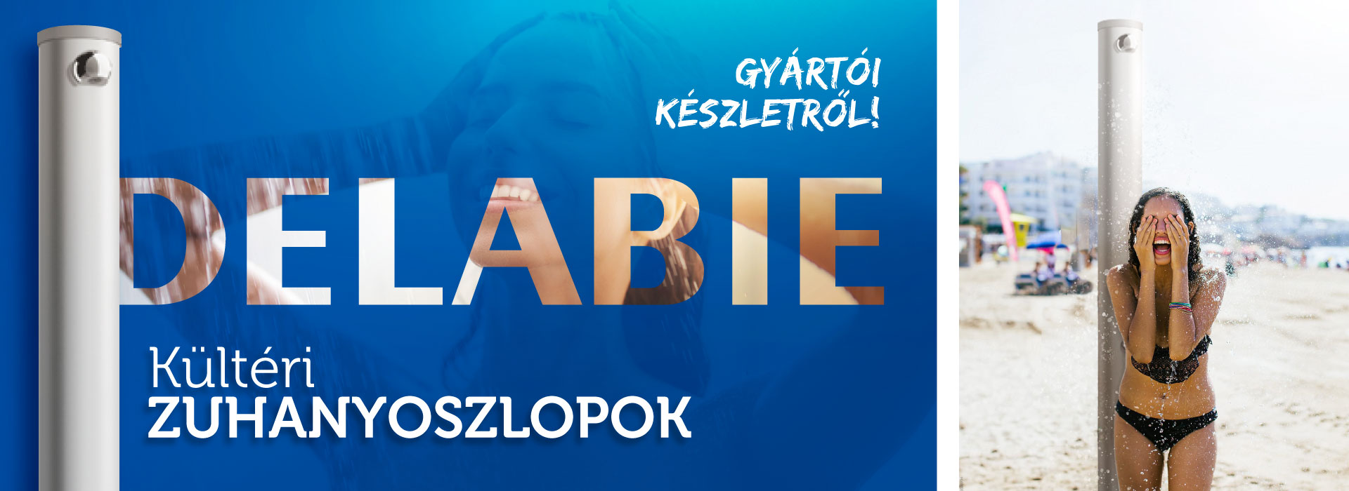 Kültéri zuhanyoszlop DELABIE