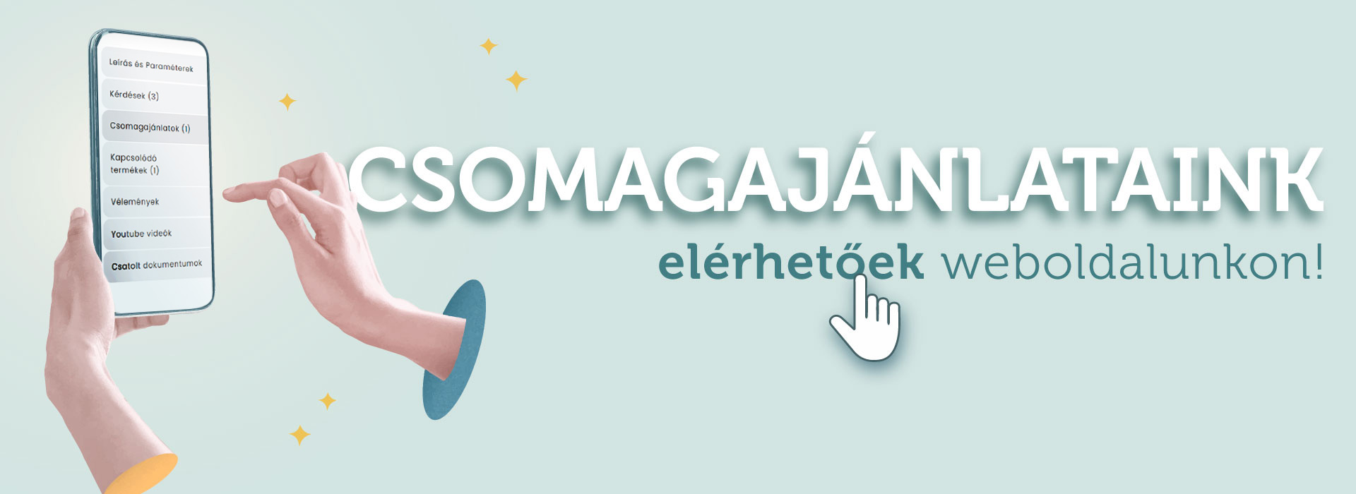 csomagajánlatok weboldalunkon