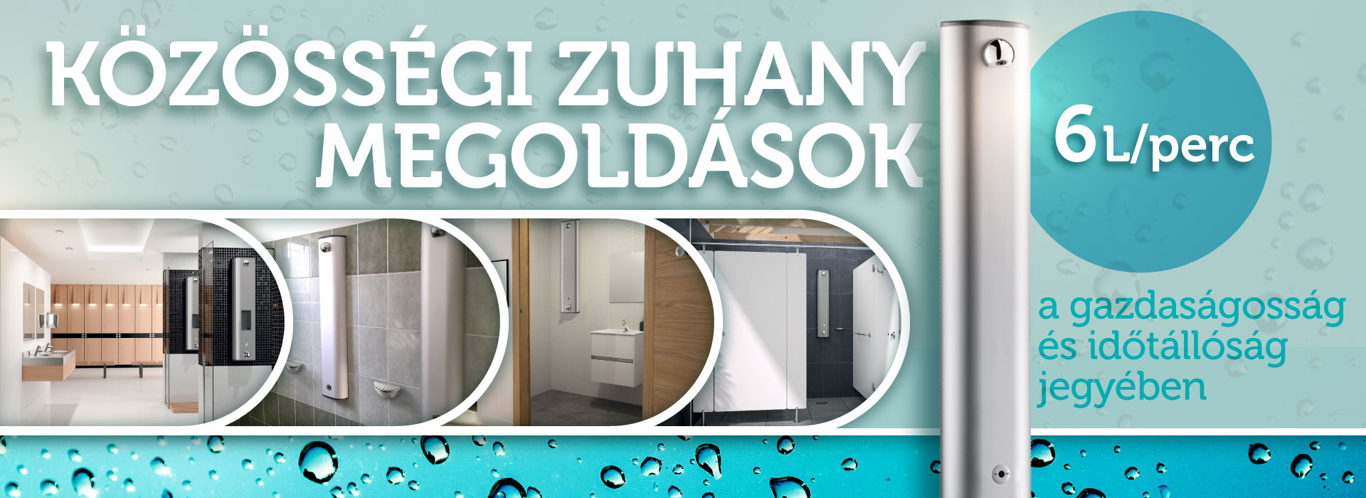 DELABIE zuhanyfalak, zuhanypanelek időtálló, gazdaságos üzemeltetéssel