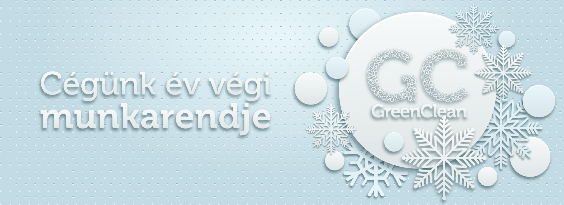 Cégünk év végi munkarendje