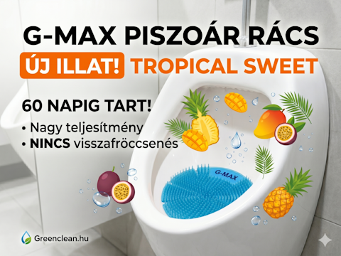 Bemutatkozik a legújabb innováció a mosdóhigiéniában: a G-MAX piszoár rács!