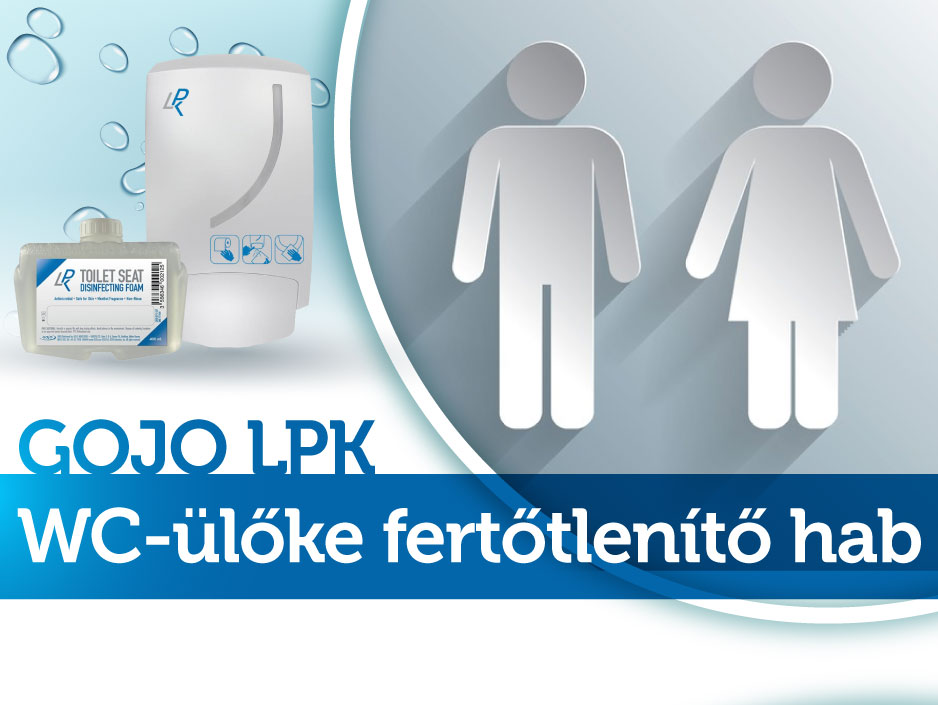 Egyszerű megoldás a WC-ülőkén keletkező kórokozók ellen - GOJO LPK WC-ülőke fertőtlenítő hab