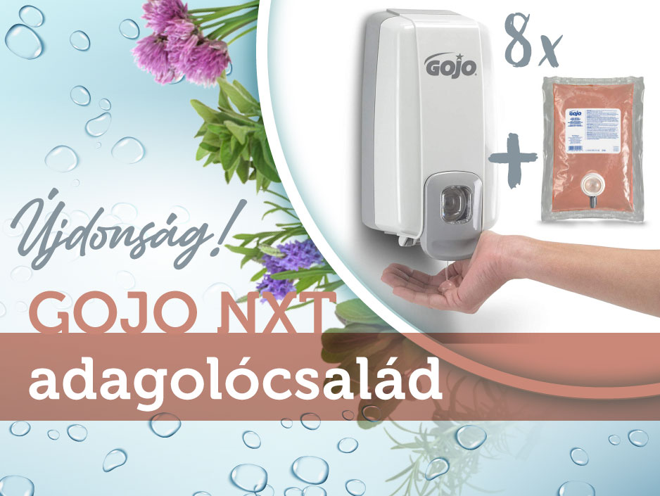 Újdonság! GOJO NXT adagolócsalád a Green Clean kínálatában!