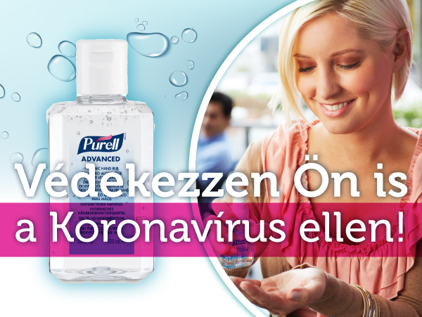 PURELL kézfertőtlenítő géllel  a KORONAVÍRUS ellen!
