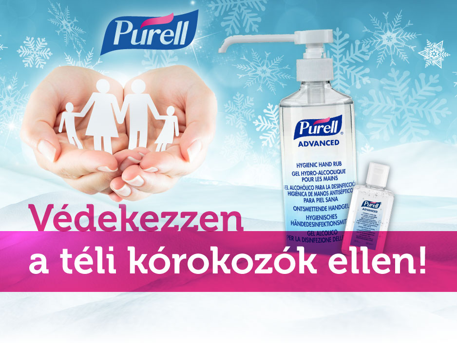 Őrizze meg egészségét a téli kórokozókkal szemben a PURELL kézfertőtlenítő géllel!