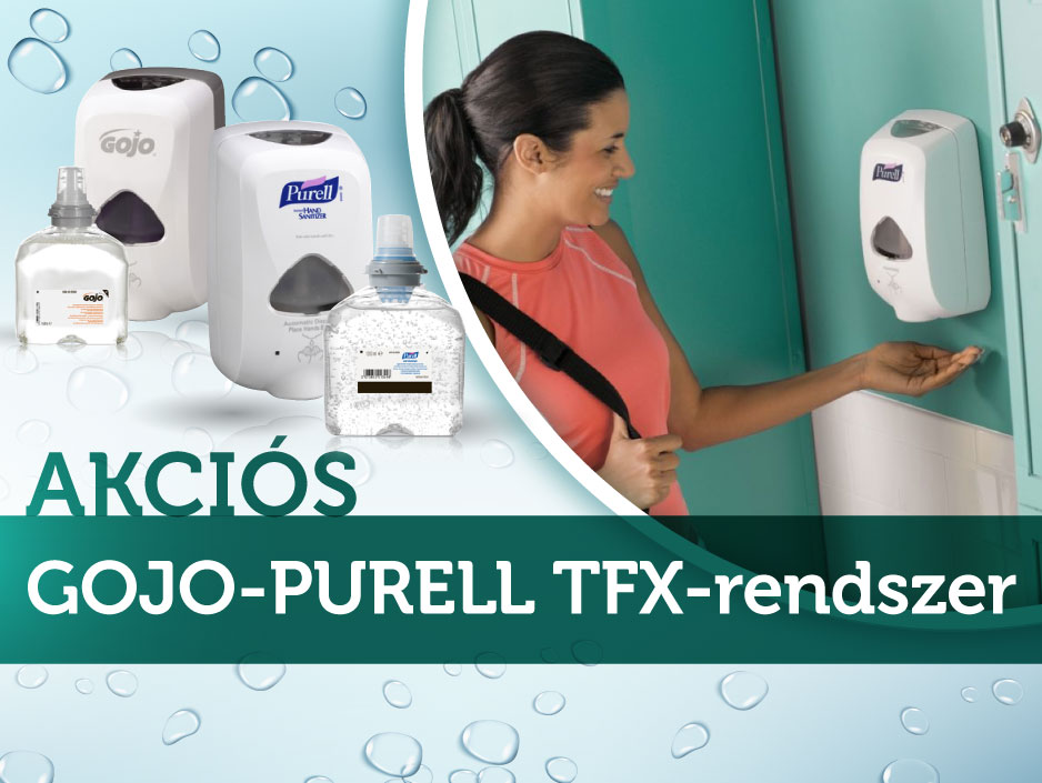 Kezdje meg a védekezést az influenza ellen a GOJO-PURELL TFX-rendszerrel!