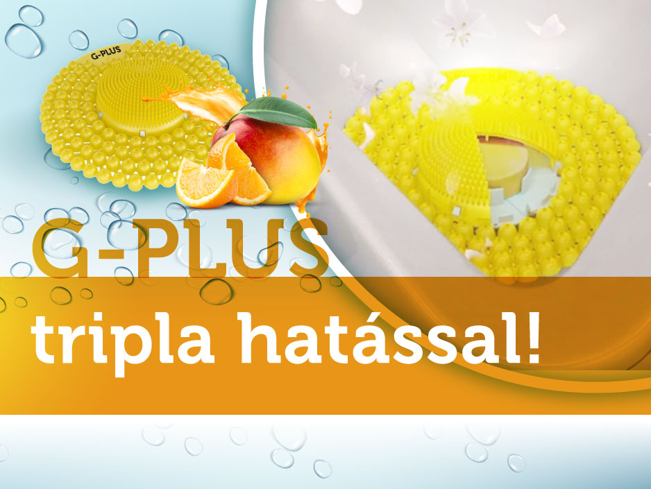 Új lépcsőfok a piszoár rácsok terén - G-PLUS, tripla hatással!