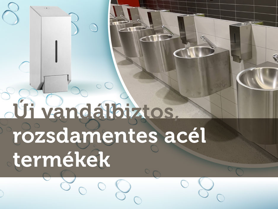 Új vandálbiztos, rozsdamentes acél termékekkel bővült a portfóliónk!