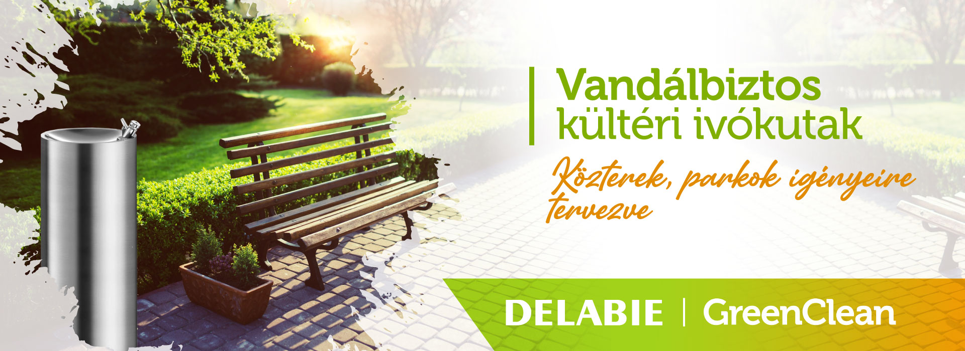 vandálbiztos kültéri ivókutak