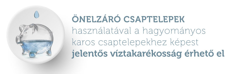 önelzáró takarékos csaptelep