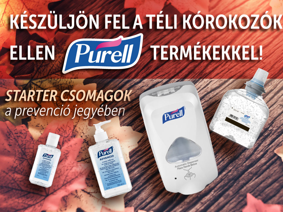 Készüljön fel a téli kórokozók ellen a PURELL termékekkel!