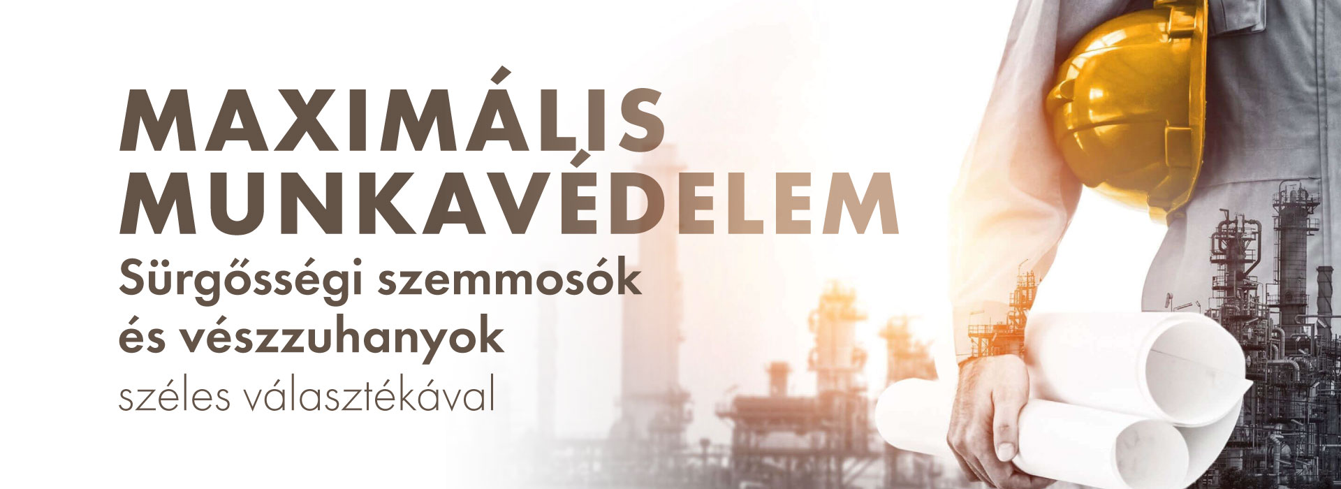 Maximális munkavédelem sürgősségi szemmosók és vészzuhanyok széles választékával