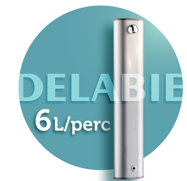 DELABIE zuhanypanel kevert vízre, infra vezérlésű