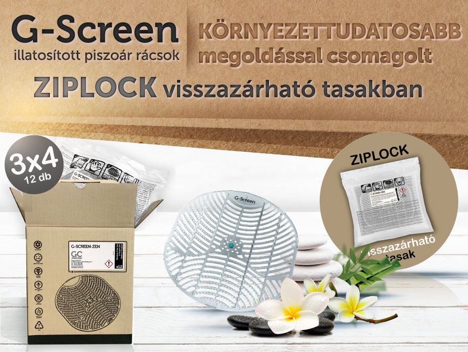 G-Screen termékek környezettudatosabb csomagolása