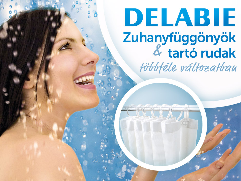 DELABIE PVC zuhanyfüggönyök