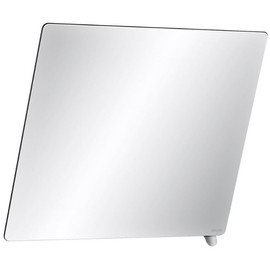 DELABIE keret nélküli dönthető tükör selyem színű alsó döntőkarral, 20°-ban állítható, 6 mm vastag biztonsági üveggel, 600x500 mm