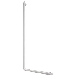 DELABIE Be-Line exkluzív 90°-os L-alakú kapaszkodó, D=35mm alumínium, fehér, 450x1130mm