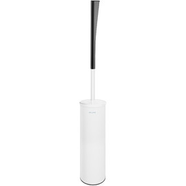 DELABIE Be-Line fali WC-kefe hosszú nyéllel, fedővel, biztonsági rögzítéssel, 1mm AISI304 r.m. acél, matt fehér