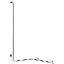DELABIE sarokkapaszkodó balos, ArN biztonsági hegesztésű UltraSatin selyem r.m. acél cső D=32mm, 1265x560x660mm