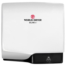 L-974 WORLD DRYER SLIMdri automata kézszárító, alumínium, fehér, 950 W, 10-12 mp, 83 dB