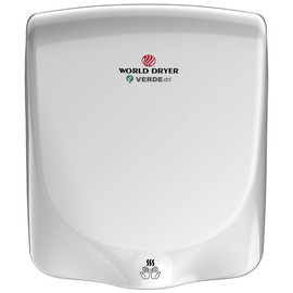 Q-974A WORLD DRYER VERDEdri villámgyors kézszárító, alumínium, fehér, 950 W, 12 mp, 85 dB