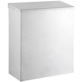Fali fedeles intim hulladékgyűjtő, alulról üríthető, zárható, 5L r.m. acél Silk Touch ujjlenyomatmentes