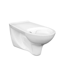 Akadálymentes fali WC hosszított kinyúlással, higiénés nyílás és perem nélkül, hátsó kifolyású, kerámia, fehér, 700 mm